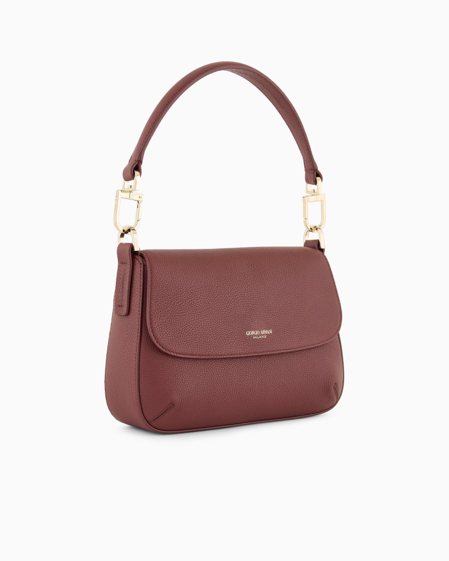 The World Of Armani BORSA A MANO PICCOLA LA PRIMA SOFT IN PELLE GRANATA ASV