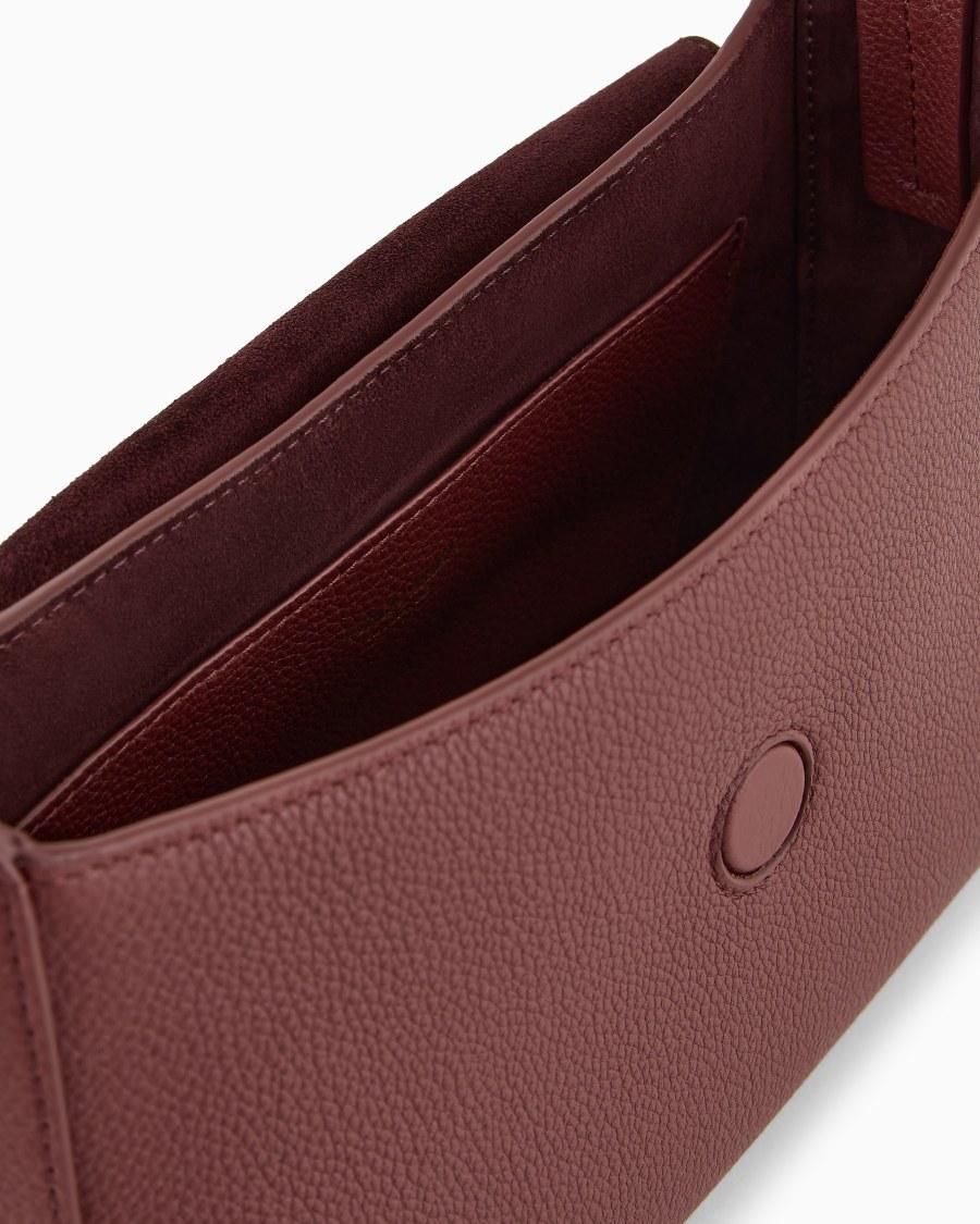 The World Of Armani BORSA A MANO PICCOLA LA PRIMA SOFT IN PELLE GRANATA ASV