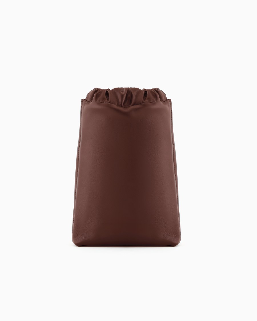 The World Of Armani BORSA A SACCHETTO PICCOLA IN PELLE NAPPATA