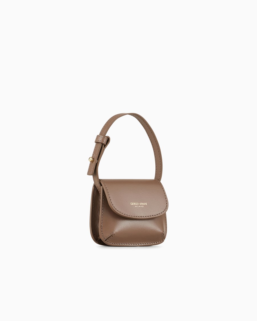 The World Of Armani BORSA CHARM MICRO LA PRIMA IN PELLE PALMELLATA