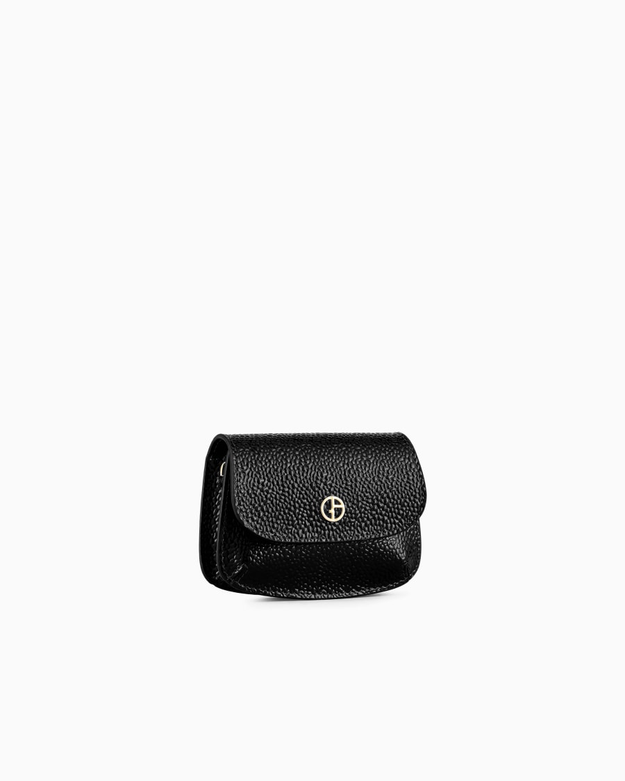 The World Of Armani BORSA CHARM MINI LA PRIMA IN VERNICE EFFETTO CHICCO DI RISO