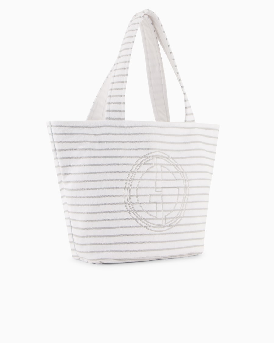 The World Of Armani BORSA DA MARE IN SPUGNA DI COTONE