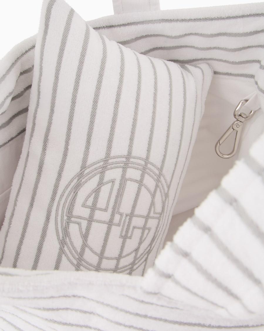 The World Of Armani BORSA DA MARE IN SPUGNA DI COTONE