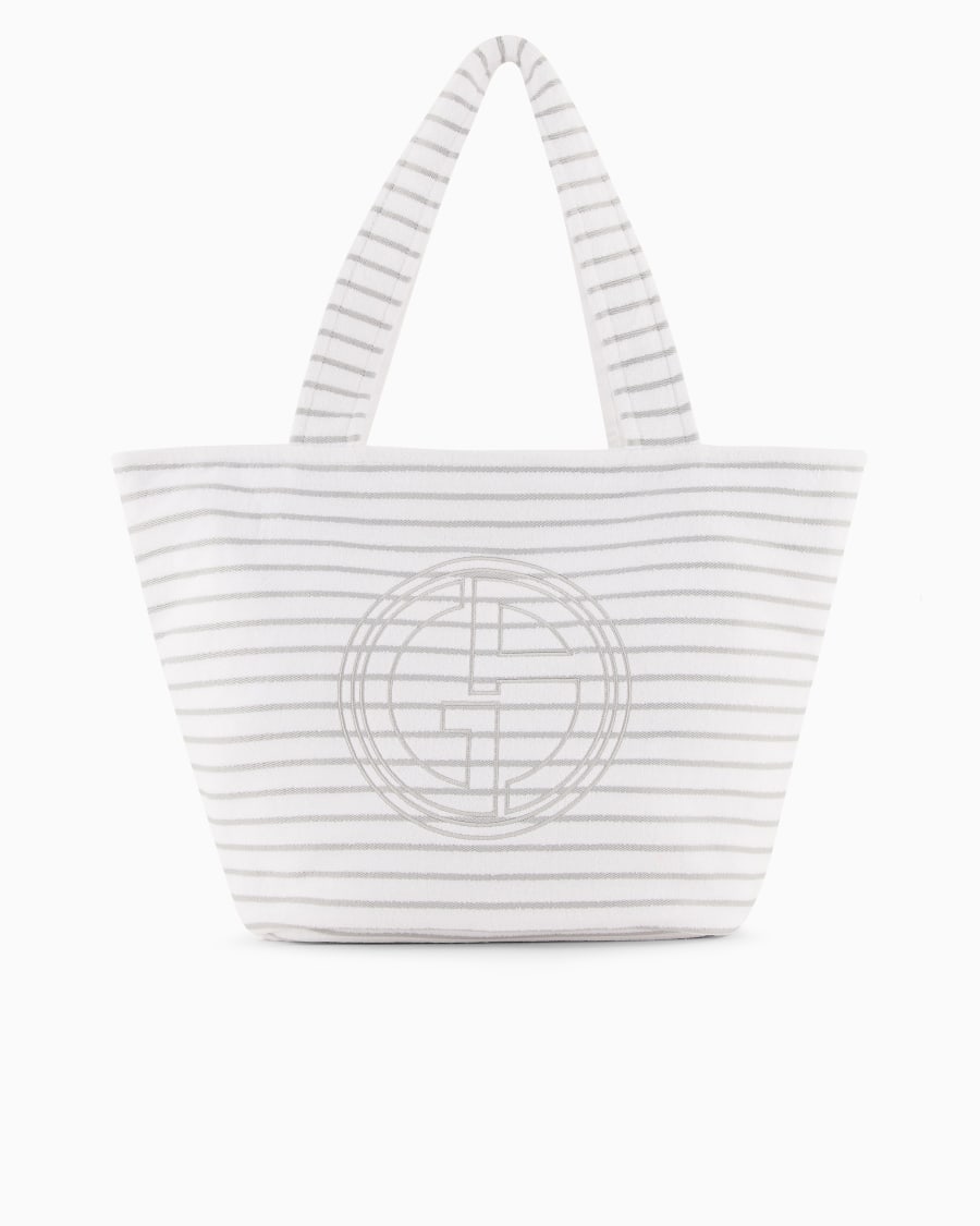 The world of armani BORSA DA MARE IN SPUGNA DI COTONE