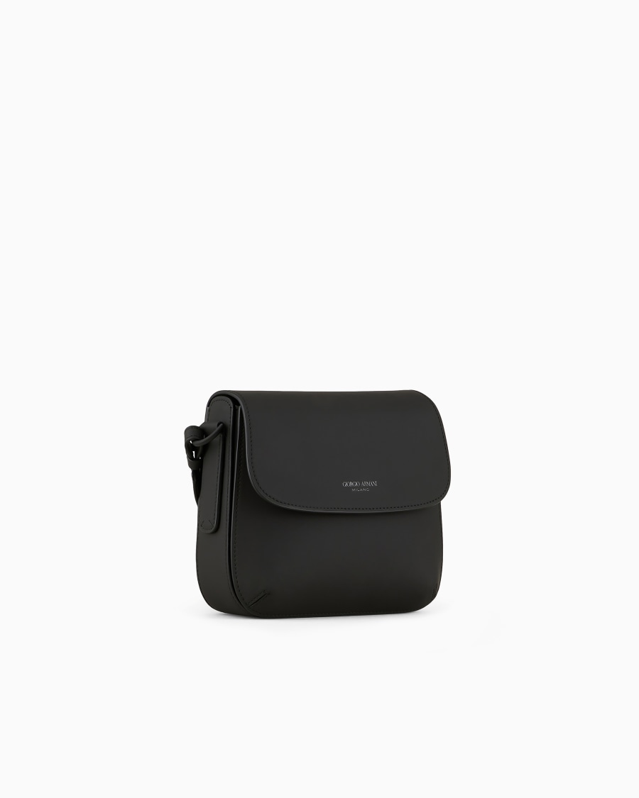 The World Of Armani BORSA LA PRIMA IN PELLE EFFETTO GOMMATO CON TRACOLLA