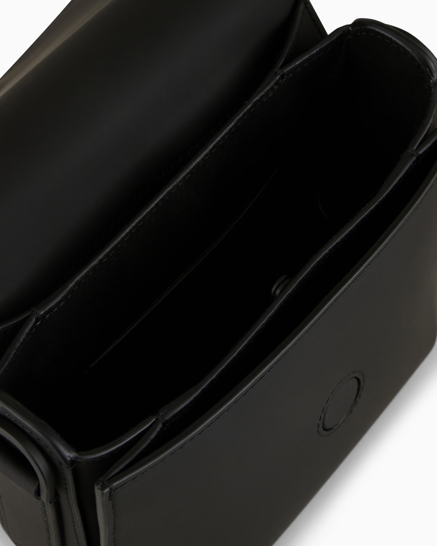 The World Of Armani BORSA LA PRIMA IN PELLE EFFETTO GOMMATO CON TRACOLLA