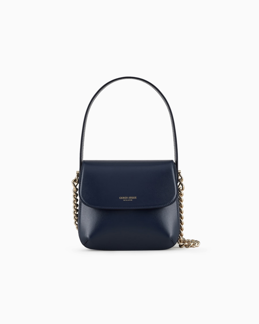 The world of armani BORSA LA PRIMA IN PELLE PALMELLATA CON CATENA