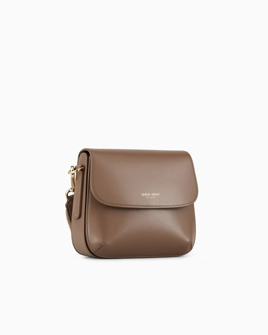 The World Of Armani BORSA LA PRIMA IN PELLE PALMELLATA CON TRACOLLA A NASTRO