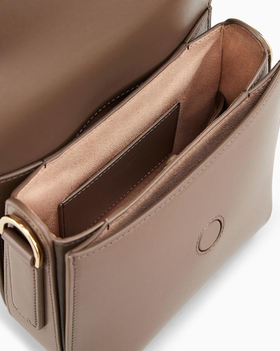 The World Of Armani BORSA LA PRIMA IN PELLE PALMELLATA CON TRACOLLA A NASTRO