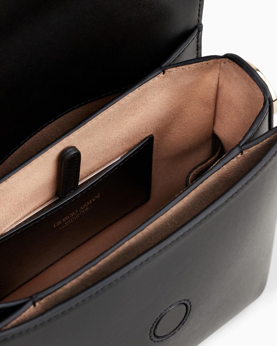 The World Of Armani BORSA LA PRIMA IN PELLE PALMELLATA CON TRACOLLA A NASTRO