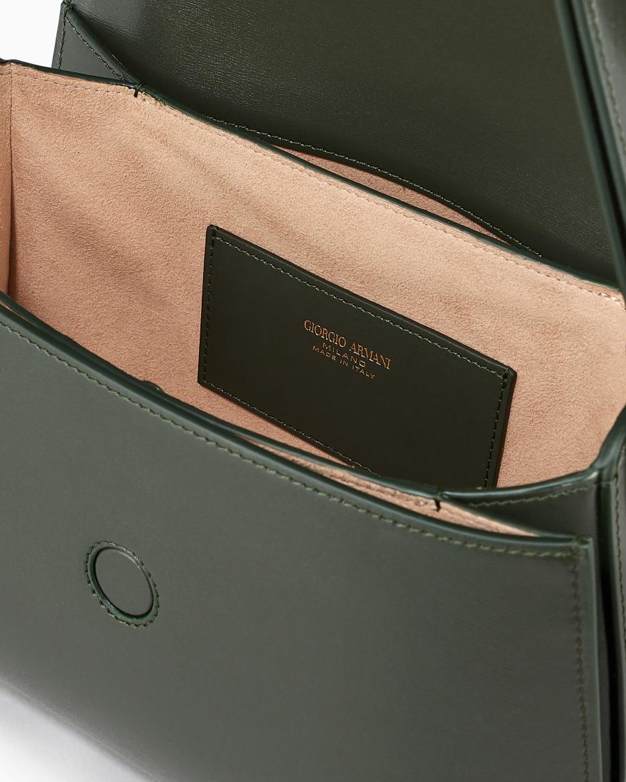 The World Of Armani BORSA MEDIA LA PRIMA IN PELLE PALMELLATA