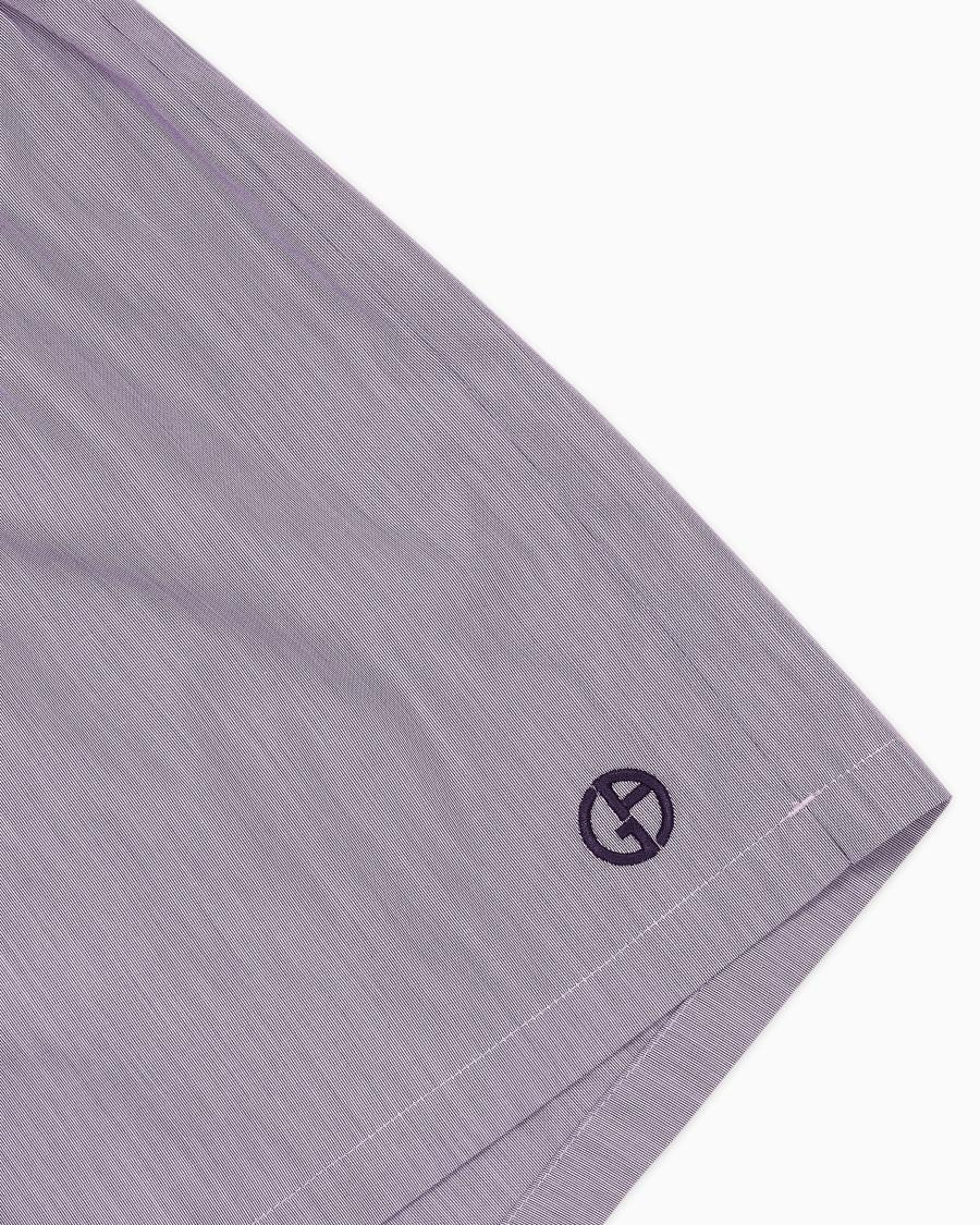 The World Of Armani BOXER IN COTONE CON LOGO RICAMATO