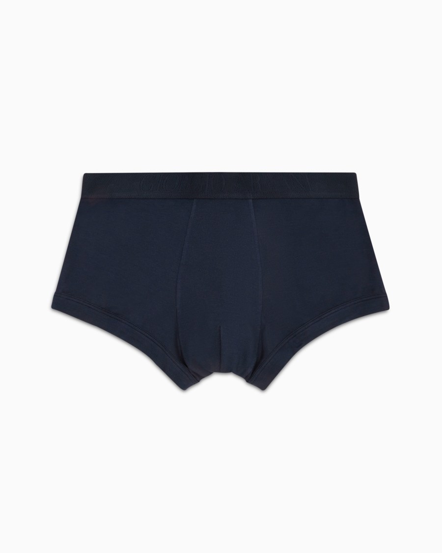 The world of armani BOXER IN JERSEY STRETCH CON BANDA LOGATA