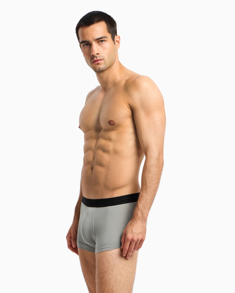 The World Of Armani BOXER IN JERSEY STRETCH CON BANDA LOGATA