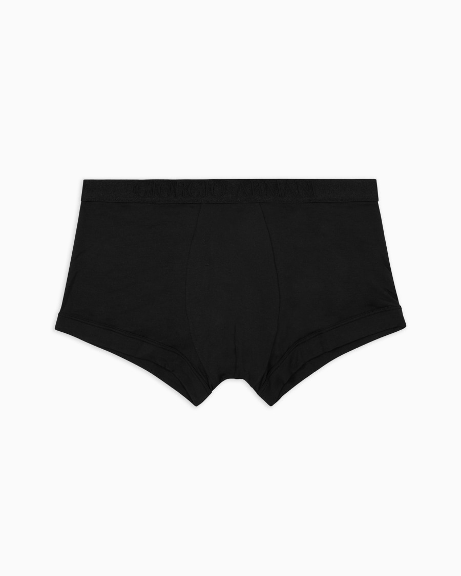The world of armani BOXER IN JERSEY STRETCH CON BANDA LOGATA