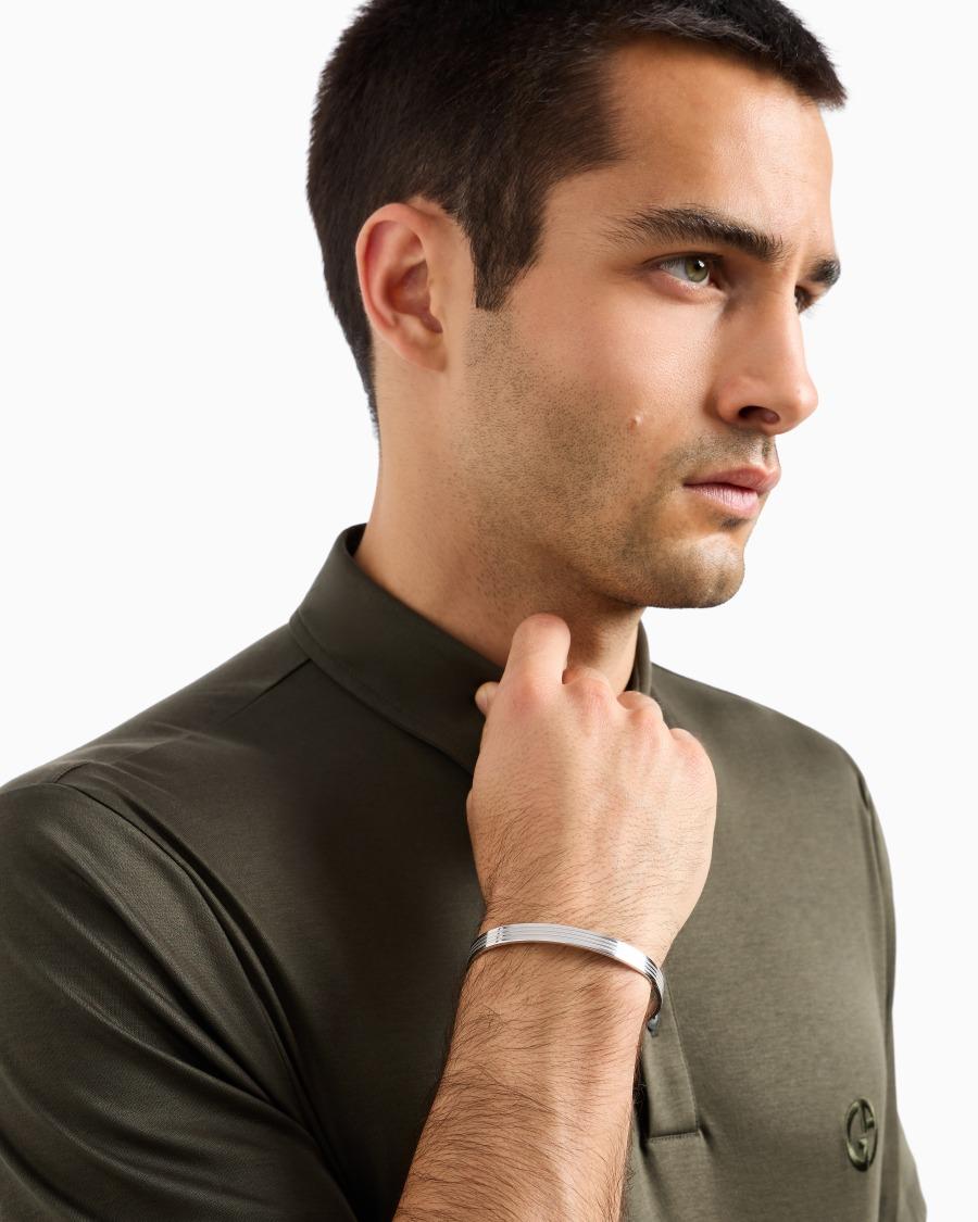 The World Of Armani BRACCIALE RIGIDO IN ARGENTO 925