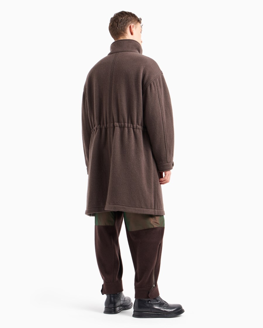 The World Of Armani CABAN IN PANNO DI LANA E CASHMERE FOLLATO