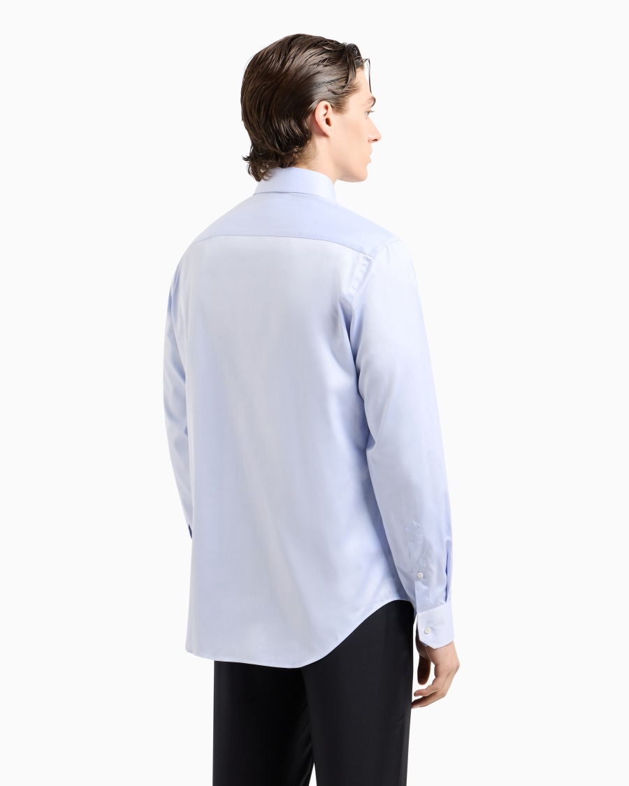 The World Of Armani CAMICIA CLASSICA REGULAR FIT IN COTONE