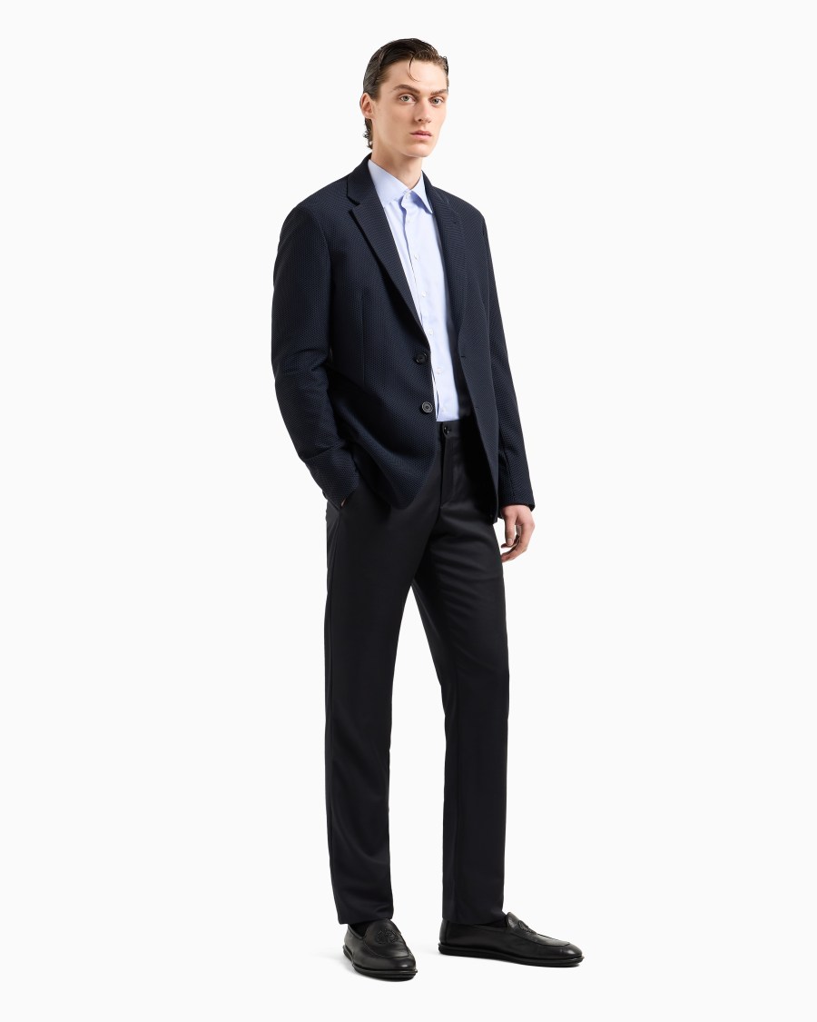 The World Of Armani CAMICIA CLASSICA REGULAR FIT IN COTONE