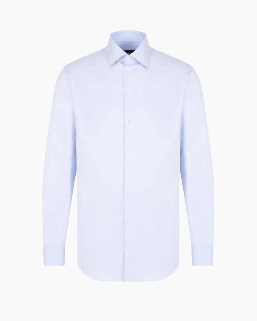 The world of armani CAMICIA CLASSICA REGULAR FIT IN COTONE