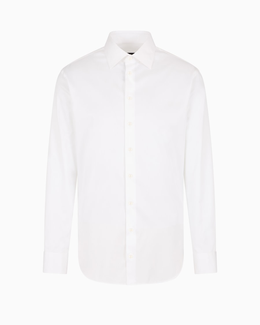 The world of armani CAMICIA CLASSICA REGULAR FIT IN COTONE