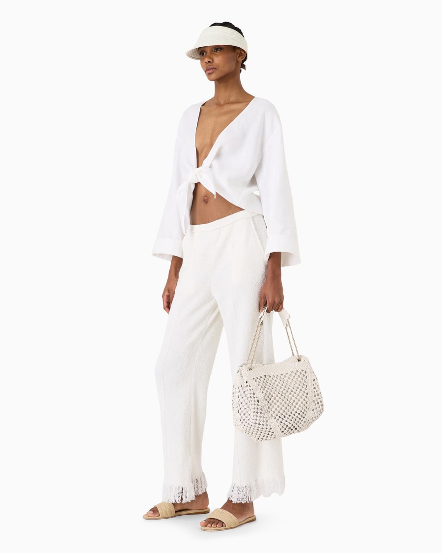 The World Of Armani CAMICIA DA ANNODARE IN CANAPA ASV