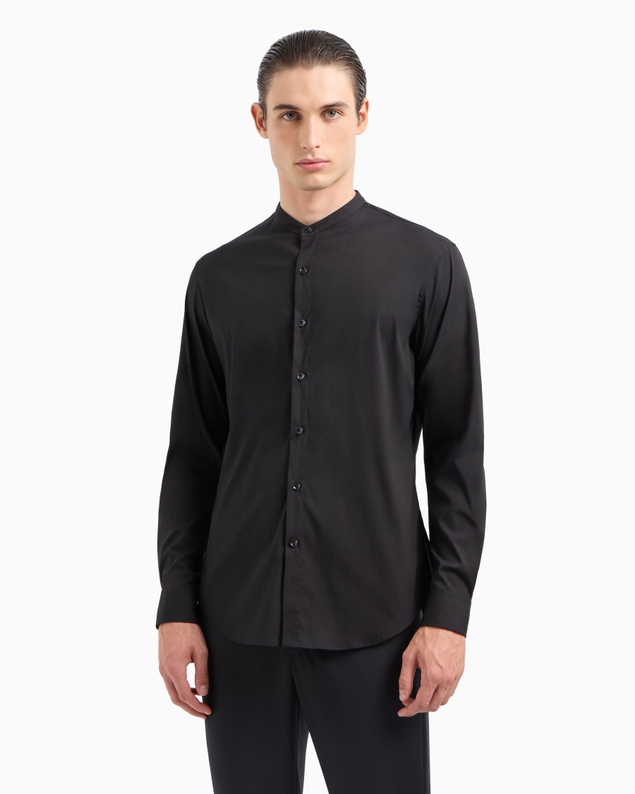The World Of Armani CAMICIA ICON IN COTONE UNITO STRETCH