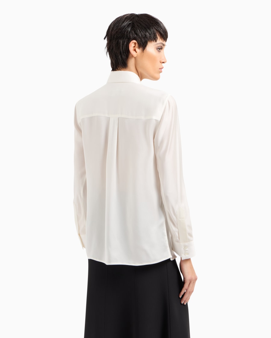 The World Of Armani CAMICIA IN CHARMEUSE DI PURA SETA