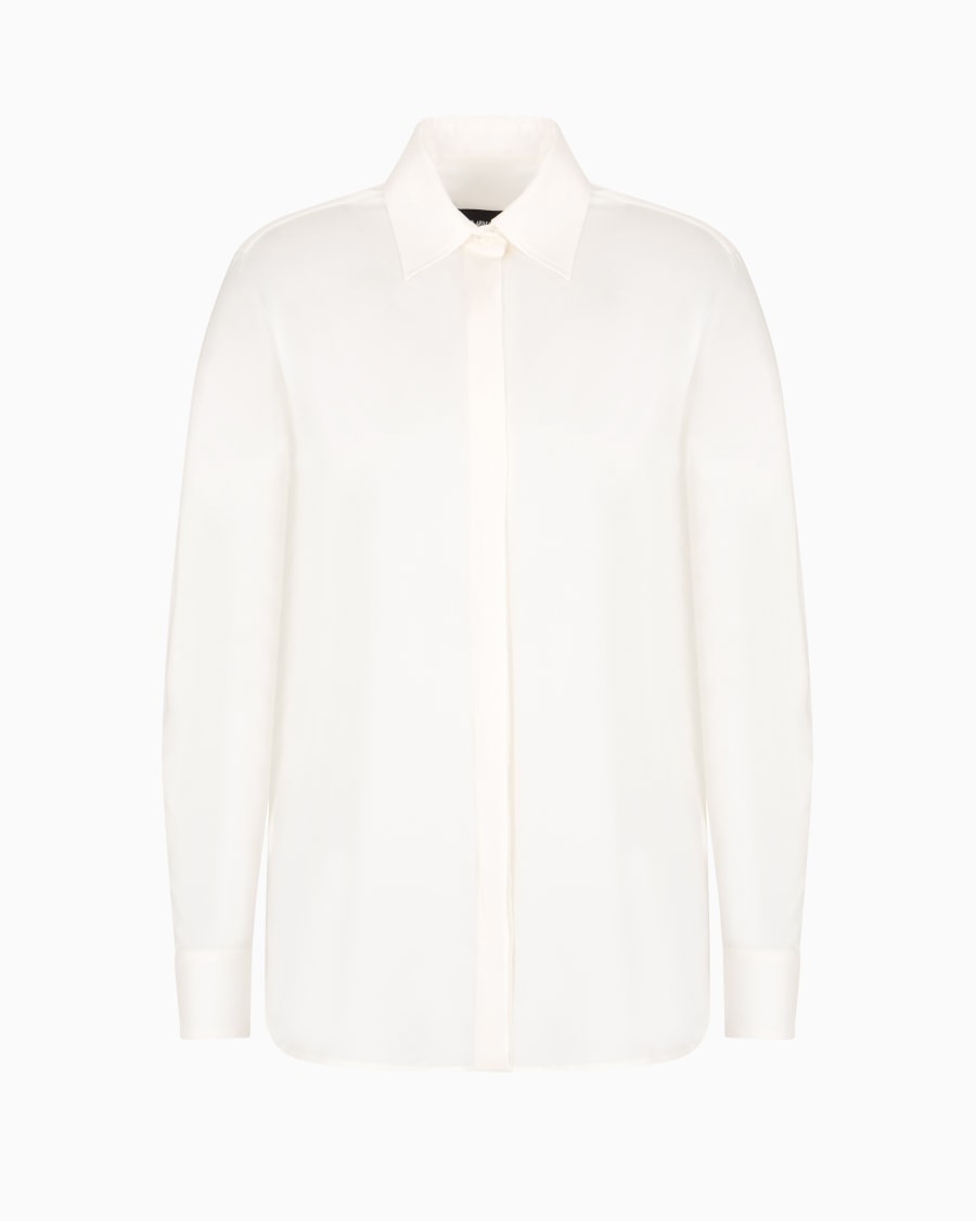 The world of armani CAMICIA IN CHARMEUSE DI PURA SETA