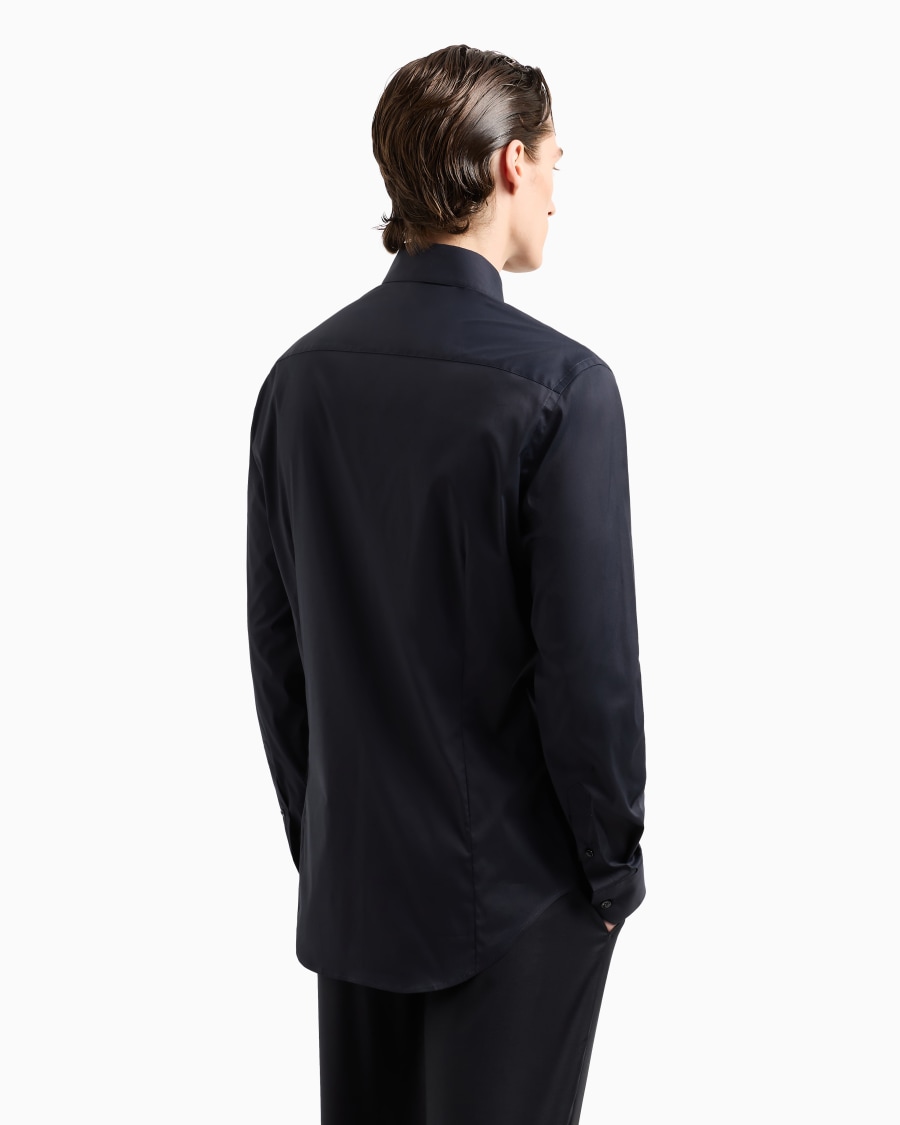 The World Of Armani CAMICIA IN TESSUTO STRETCH CON COLLO CLASSICO CON STECCHE
