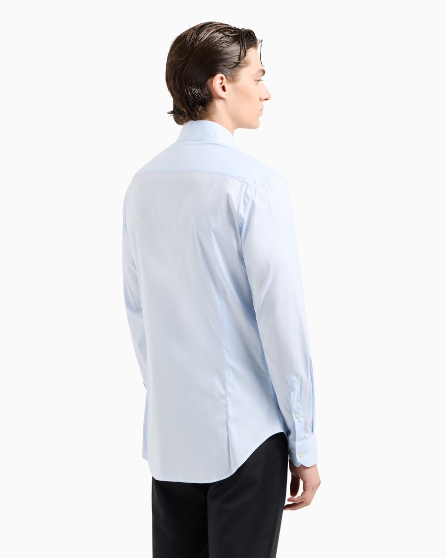 The World Of Armani CAMICIA IN TESSUTO STRETCH CON COLLO CLASSICO CON STECCHE