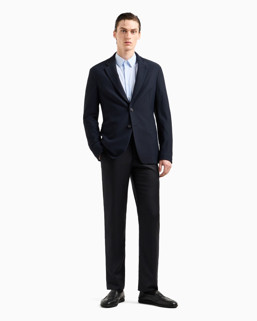 The World Of Armani CAMICIA IN TESSUTO STRETCH CON COLLO CLASSICO CON STECCHE