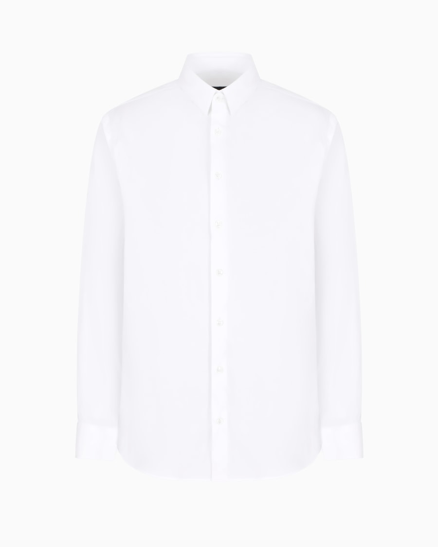 The world of armani CAMICIA IN TESSUTO STRETCH CON COLLO CLASSICO CON STECCHE