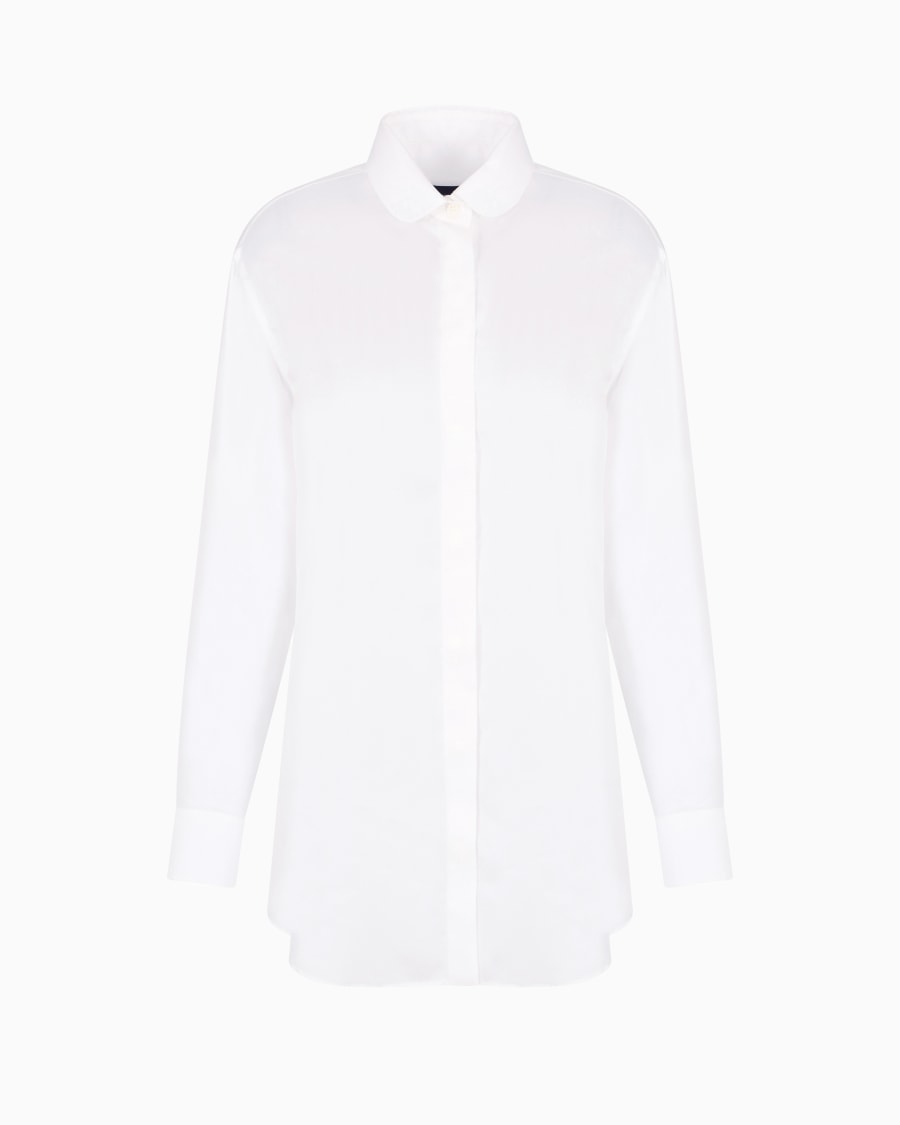 The world of armani CAMICIA LUNGA IN TWILL DI SETA ASV