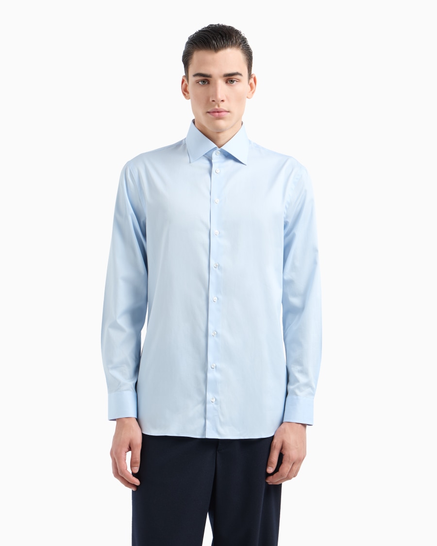 The World Of Armani CAMICIA REGULAR FIT IN COTONE A RIGHE