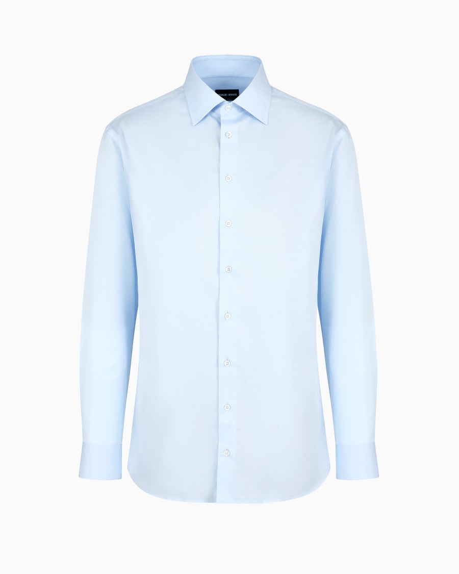 The world of armani CAMICIA REGULAR FIT IN COTONE A RIGHE