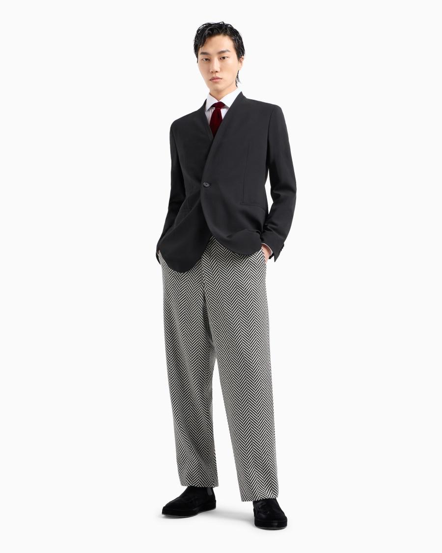 The World Of Armani CAMICIA REGULAR FIT IN COTONE A RIGHE