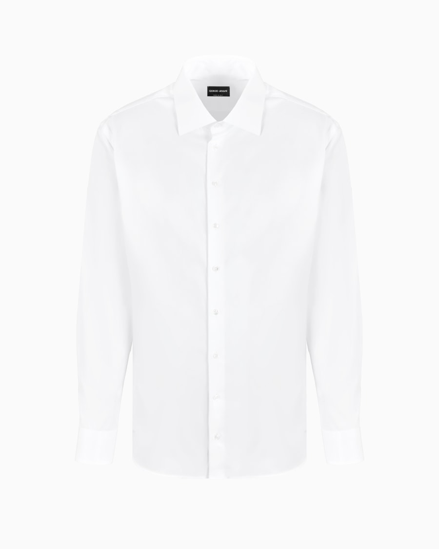 The world of armani CAMICIA REGULAR FIT IN COTONE A RIGHE