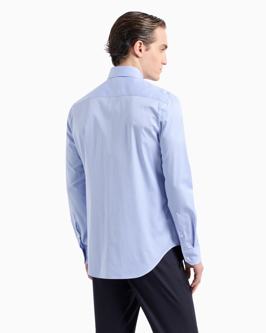The World Of Armani CAMICIA REGULAR FIT IN COTONE E LYOCELL STAMPATO