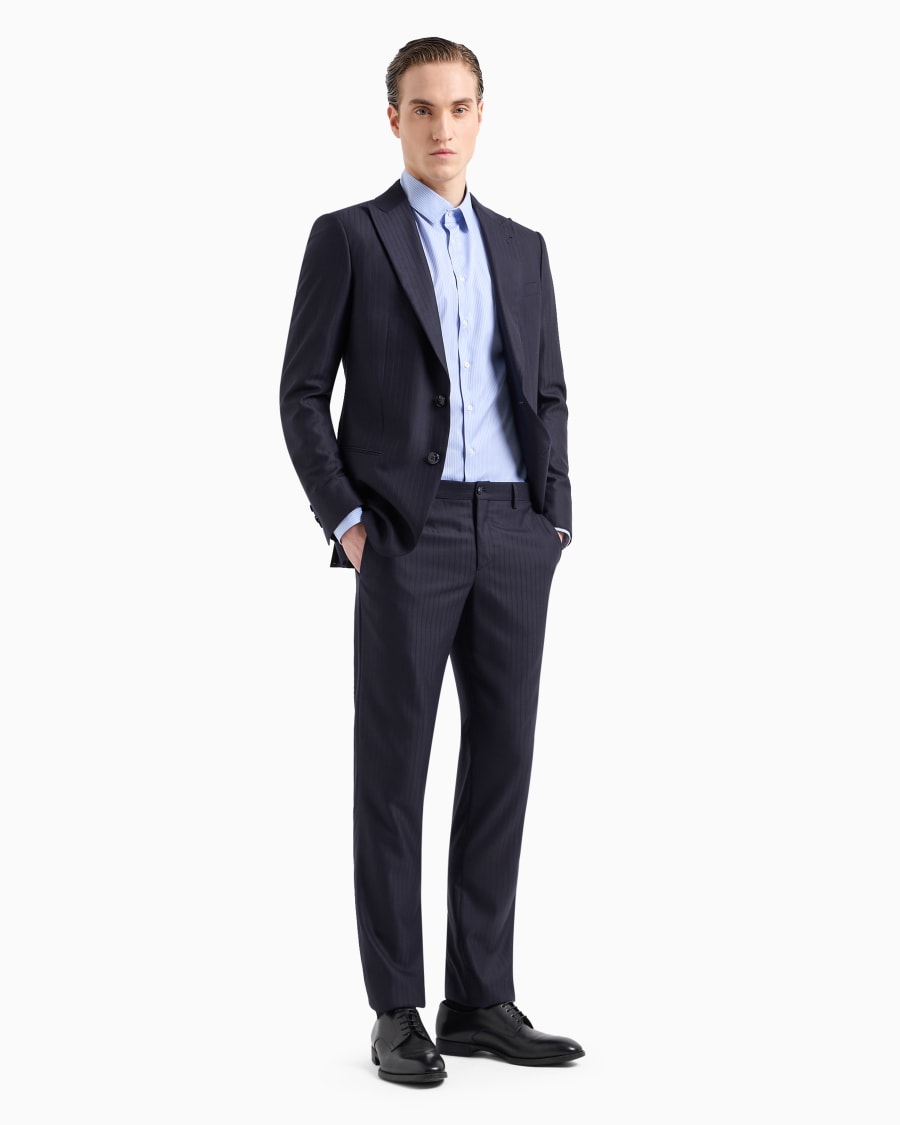 The World Of Armani CAMICIA REGULAR FIT IN COTONE E LYOCELL STAMPATO