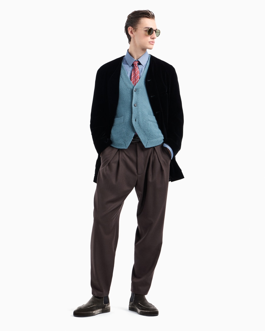 The World Of Armani CAMICIA REGULAR FIT IN COTONE STAMPATO