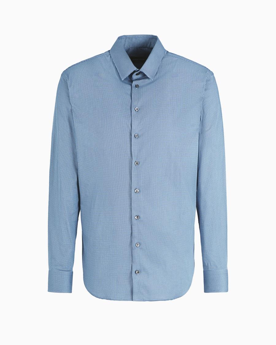 The world of armani CAMICIA REGULAR FIT IN COTONE STAMPATO