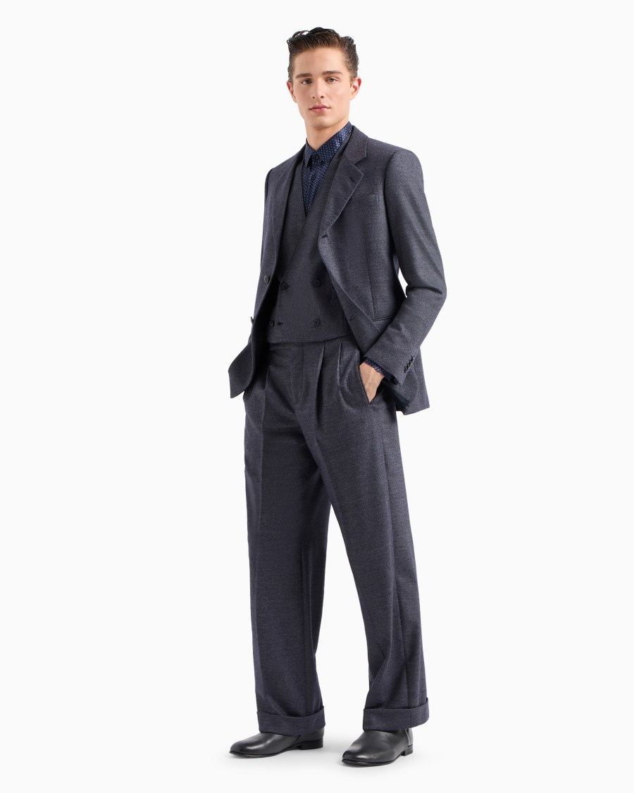 The World Of Armani CAMICIA REGULAR FIT IN SATIN DI SETA STAMPATA