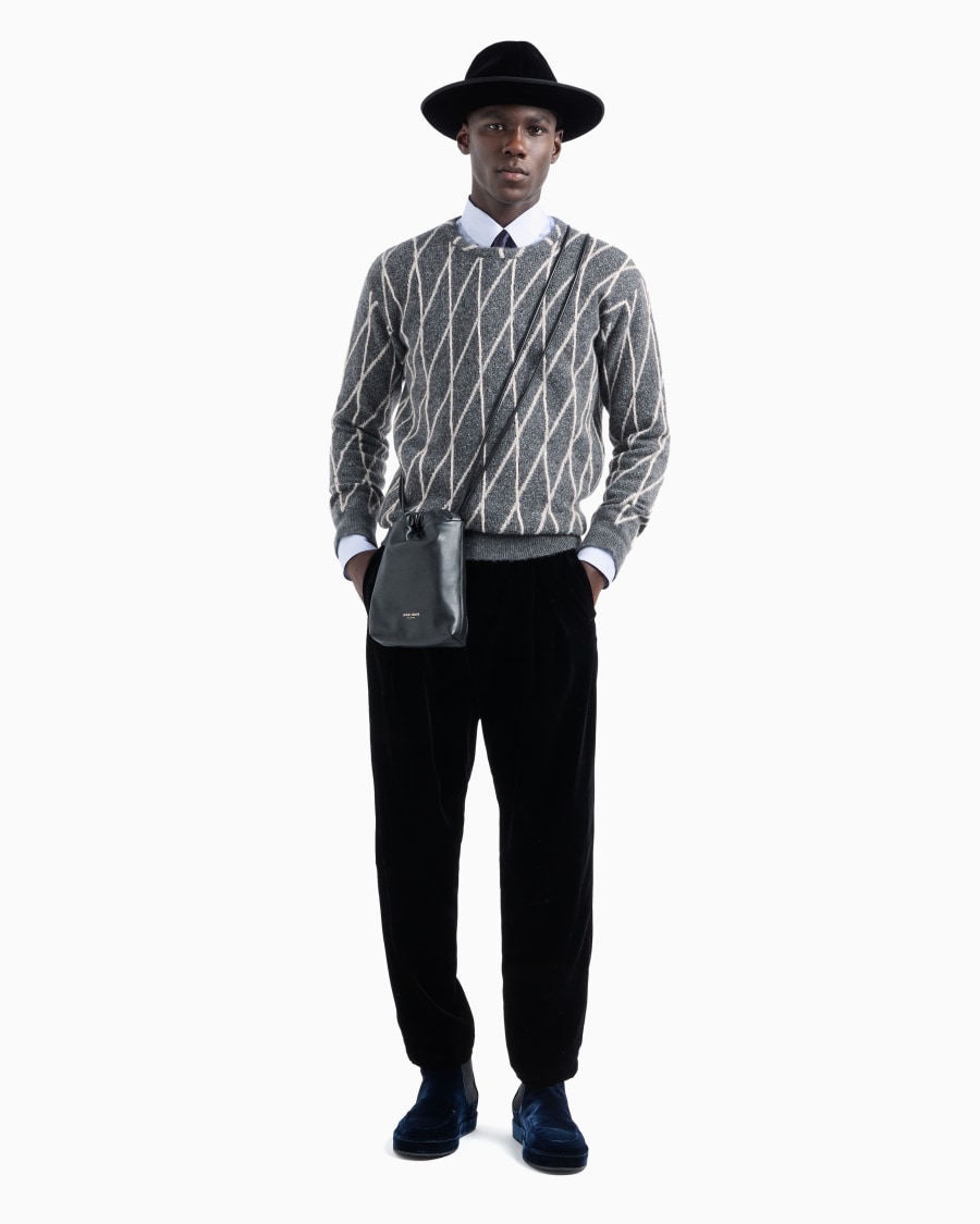 The World Of Armani CAMICIA SLIM FIT IN MISTO LYOCELL