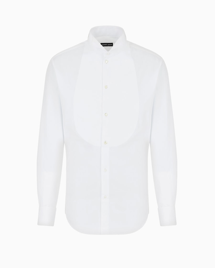 The world of armani CAMICIA SMOKING ICON IN POPELINE DI COTONE