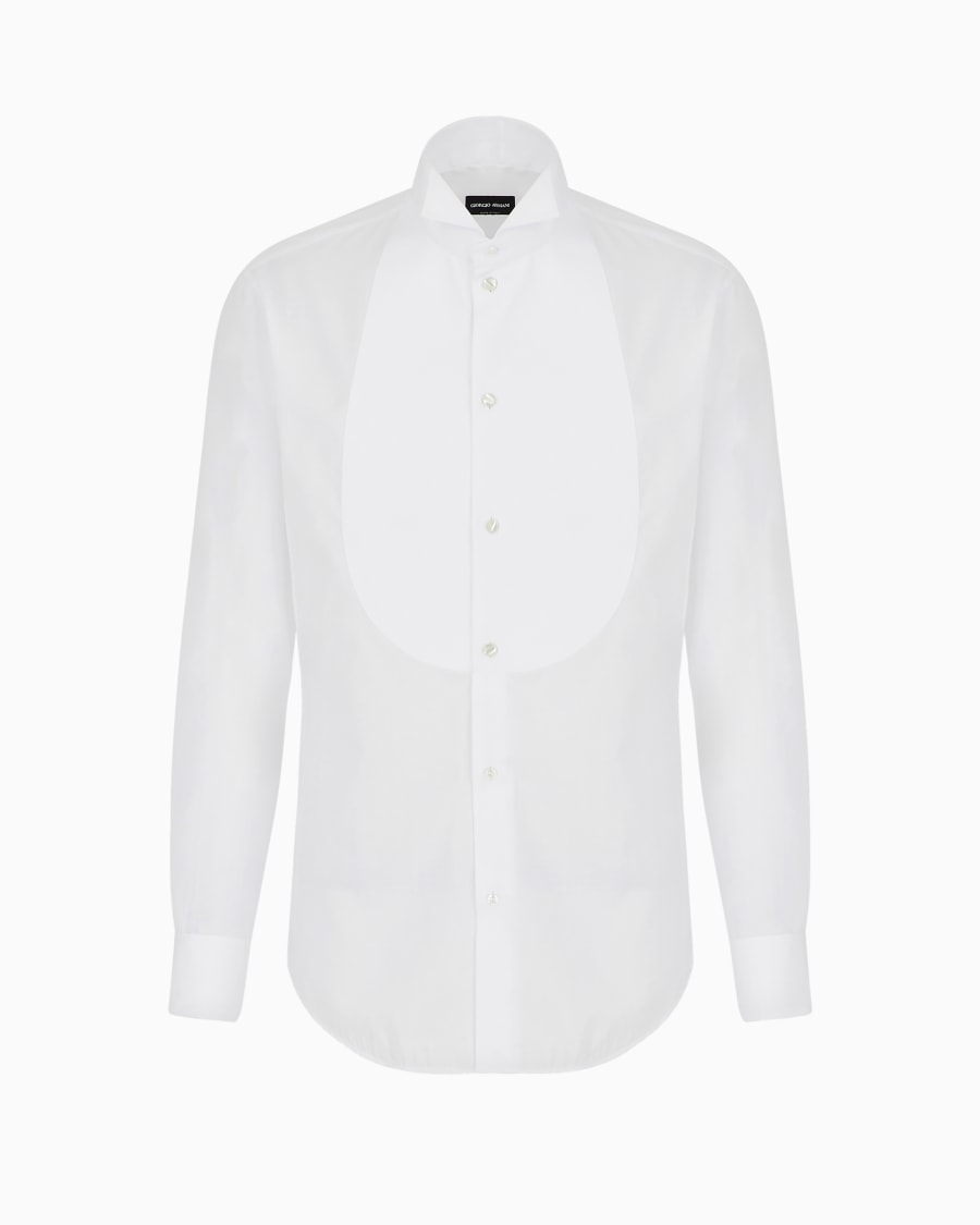 The world of armani CAMICIA SMOKING IN VOILE DI COTONE