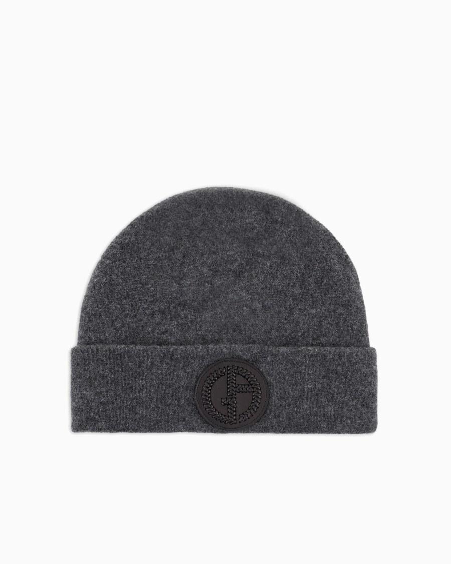 The world of armani CAPPELLO CUCULO IN CASHMERE CON RISVOLTO
