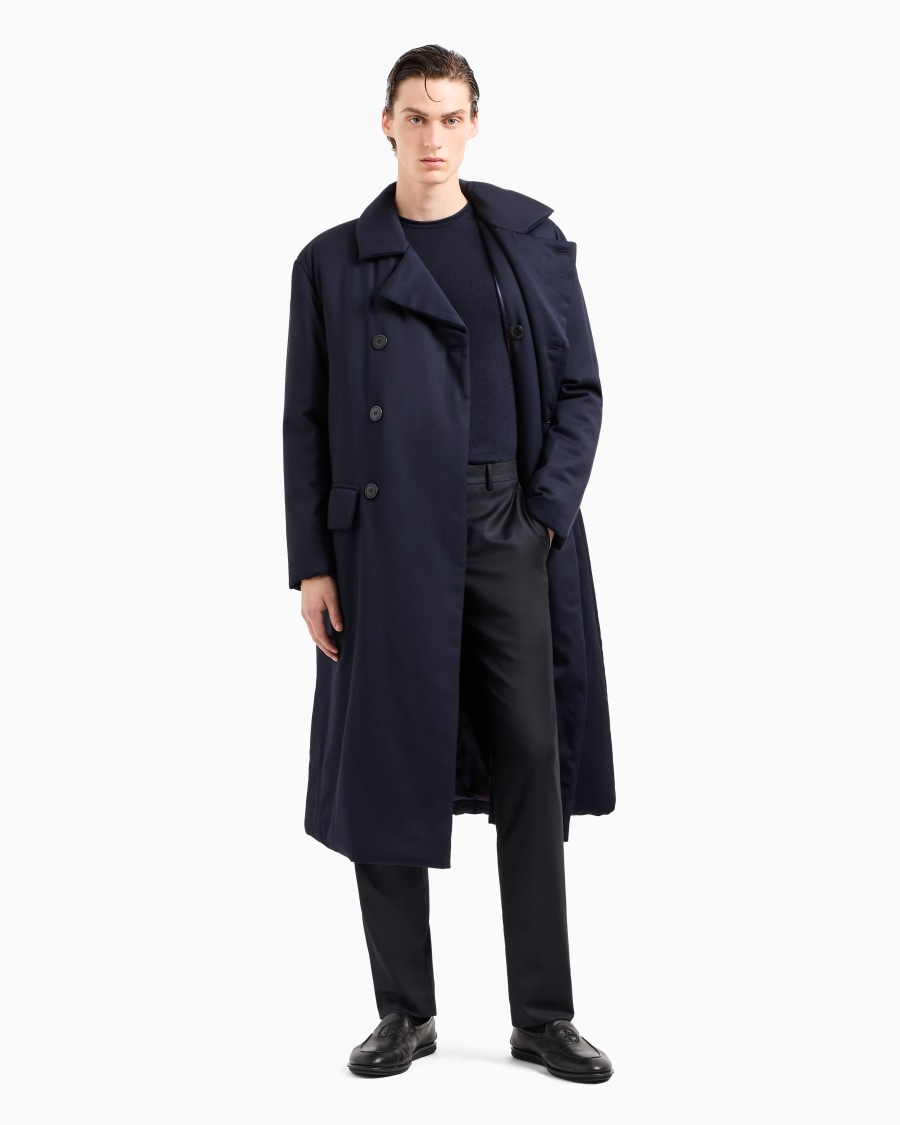 The World Of Armani CAPPOTTO DOPPIOPETTO IMBOTTITO IN LANA VERGINE