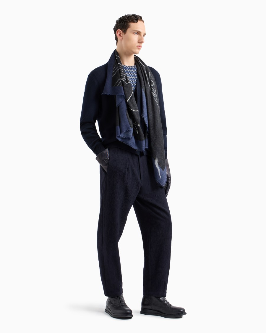 The World Of Armani CARDIGAN CON BOTTONI IN LANA VERGINE