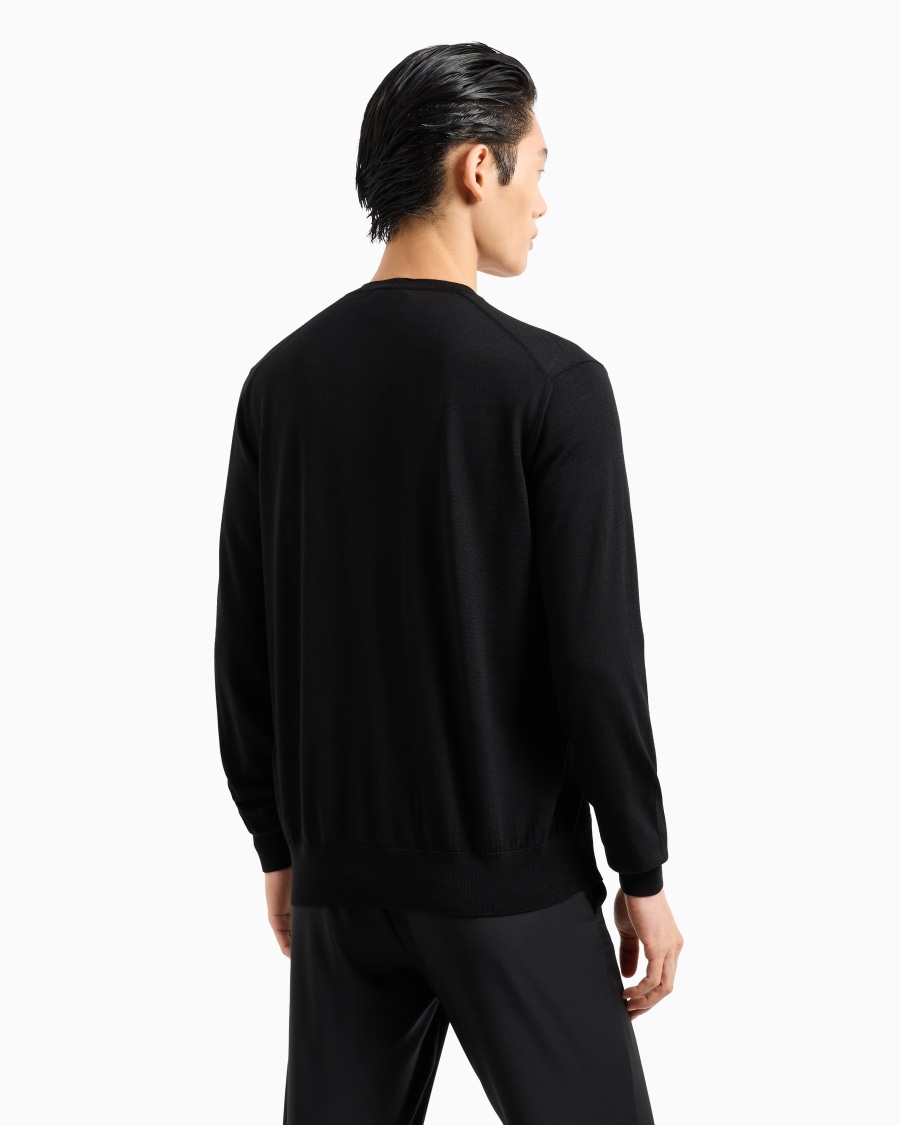 The World Of Armani CARDIGAN CON BOTTONI IN LANA VERGINE